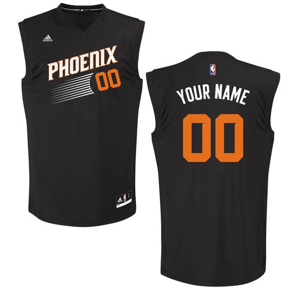 Men Phoenix Suns Adidas Black Custom Chase NBA Jersey->customized nba jersey->Custom Jersey